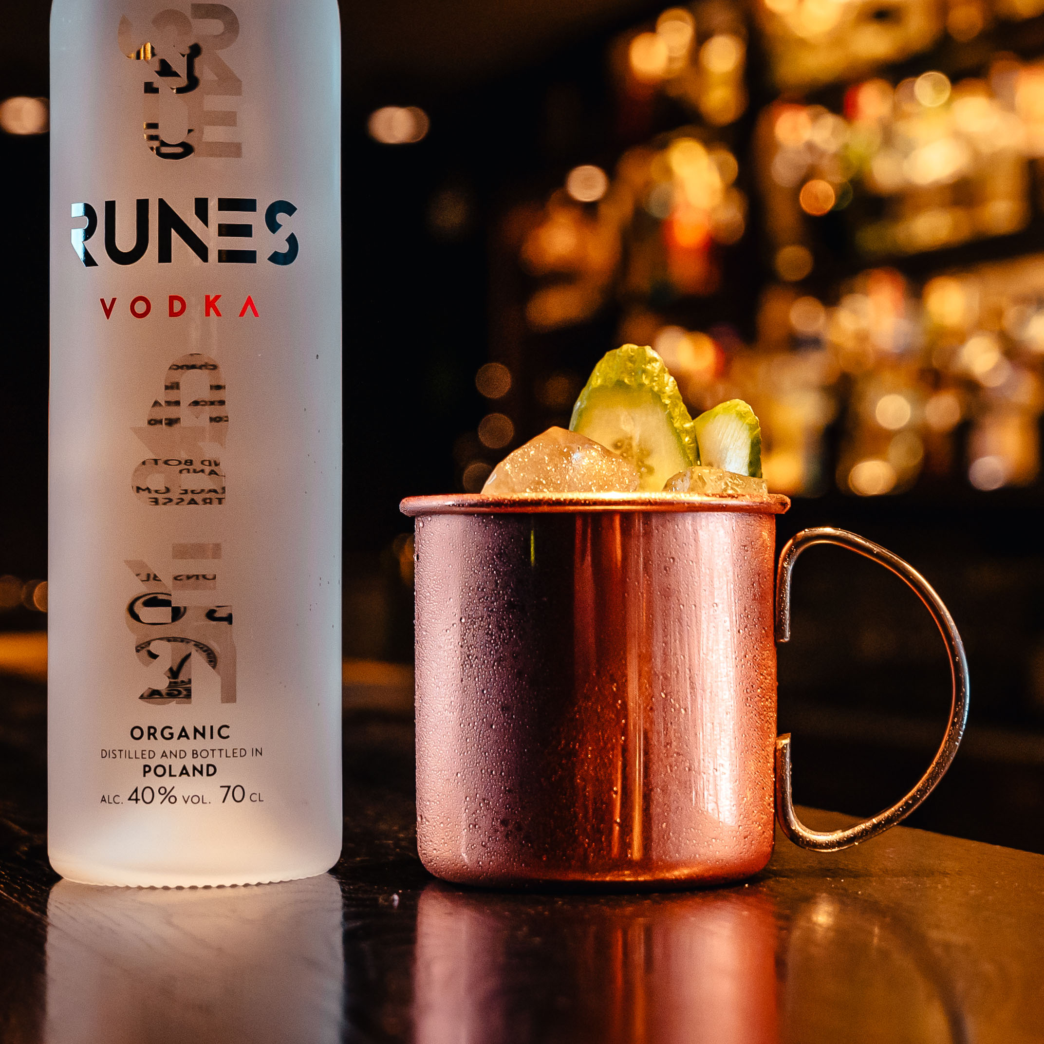 Moscow Mule Drink with RUNES