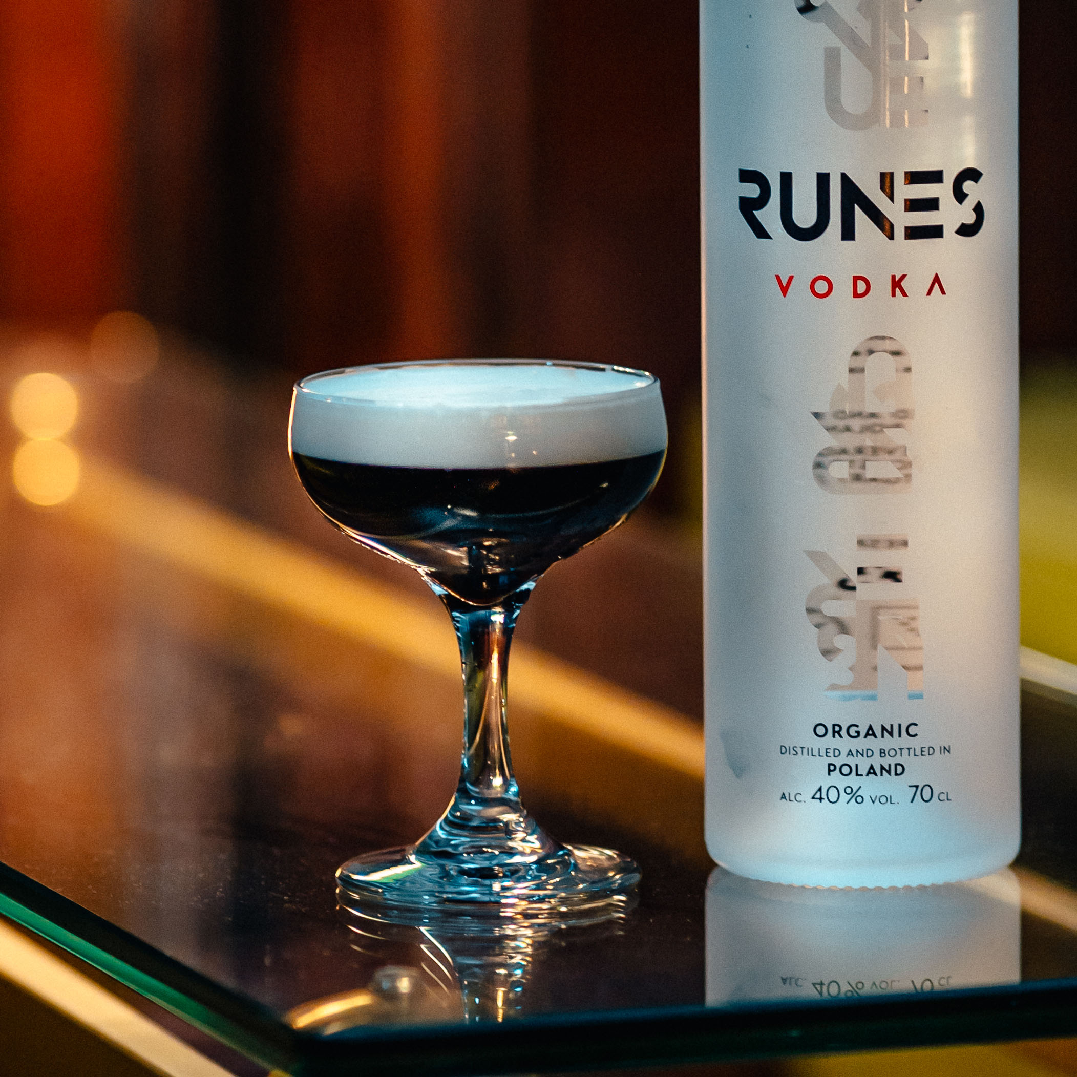 White Russian Cocktail with RUNES